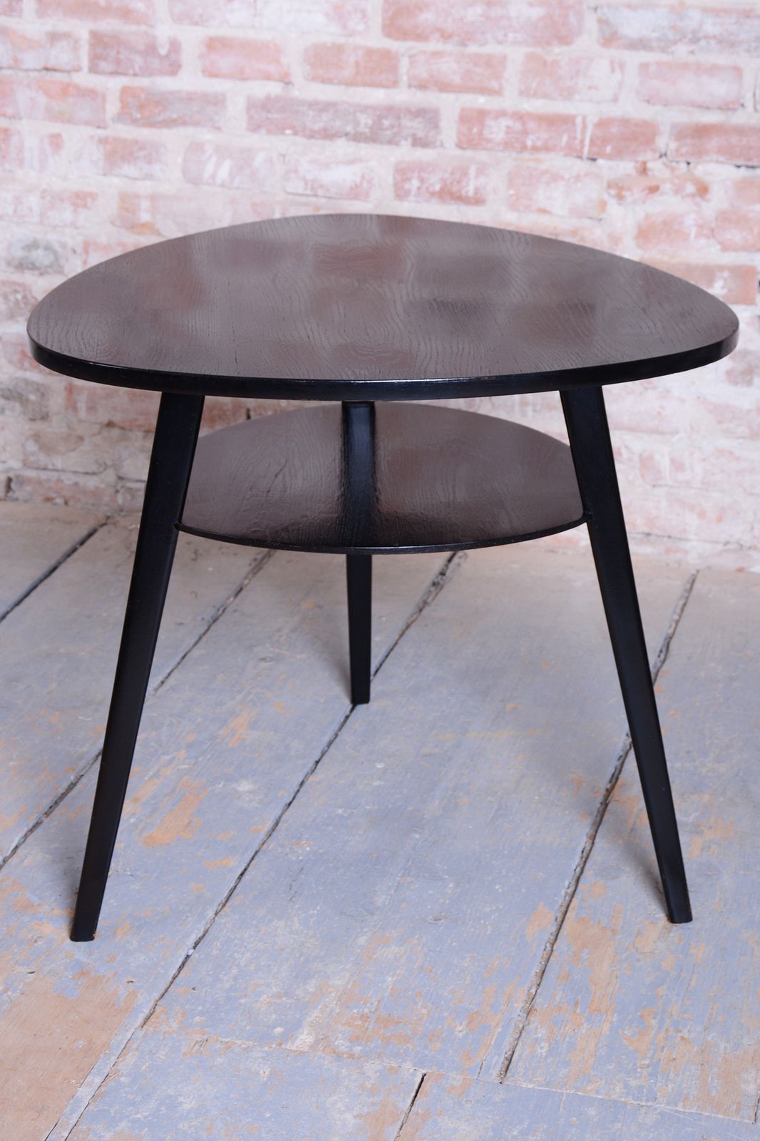 Restored Mid  Century Coffee Table, Beech, Oak, Glass, Polish, Czech, 1950s photo Furniture