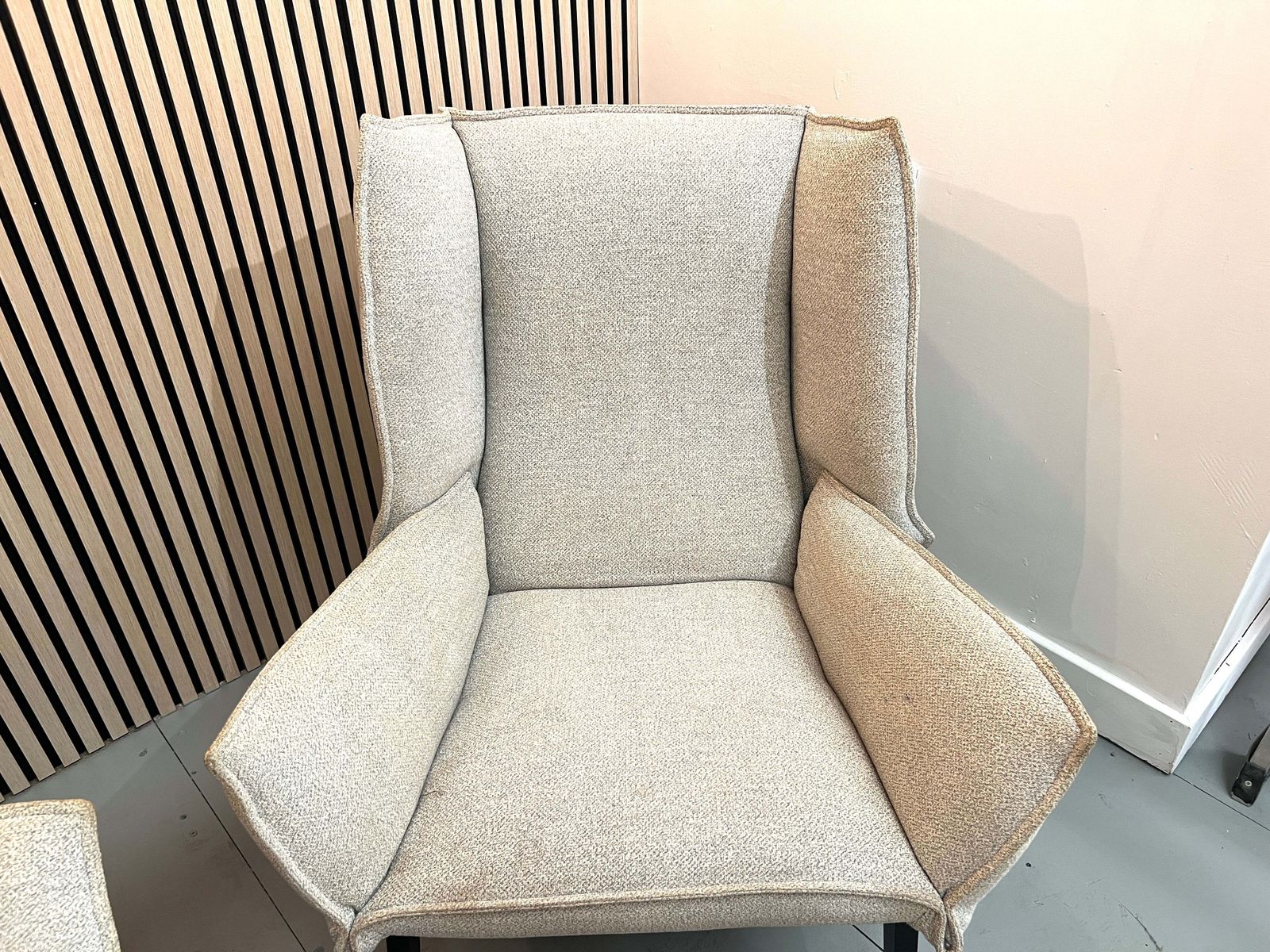 photo furniture Ligne Roset, Pair Of Upholstered Toa Armchairs