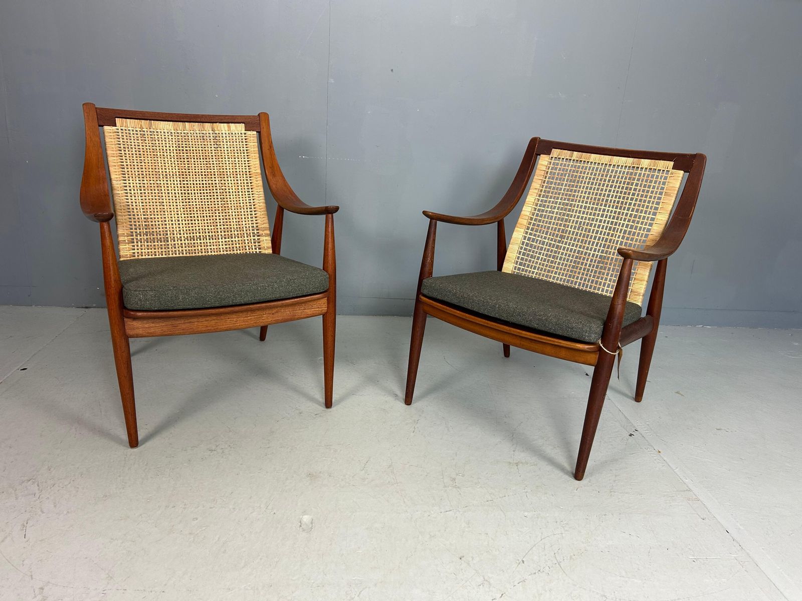 Peter Hvidt& Orla Mølgaard Nielsen Fd146 Cane Back Easy Chair, Denmark photo 1653.0