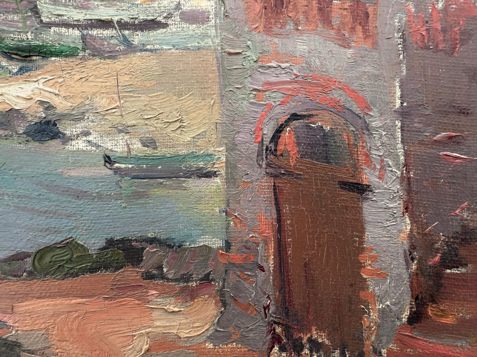 José María Vila Cañellas Costa Brava Oil On Canvas Painting Spain Mediterranean Art 1941 photo buy