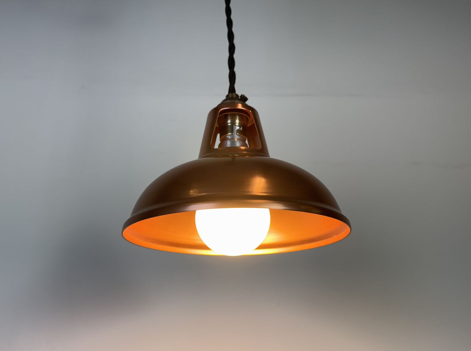 Industrial Copper Ceiling Lamp, 2000s, 7x photo vinterior
