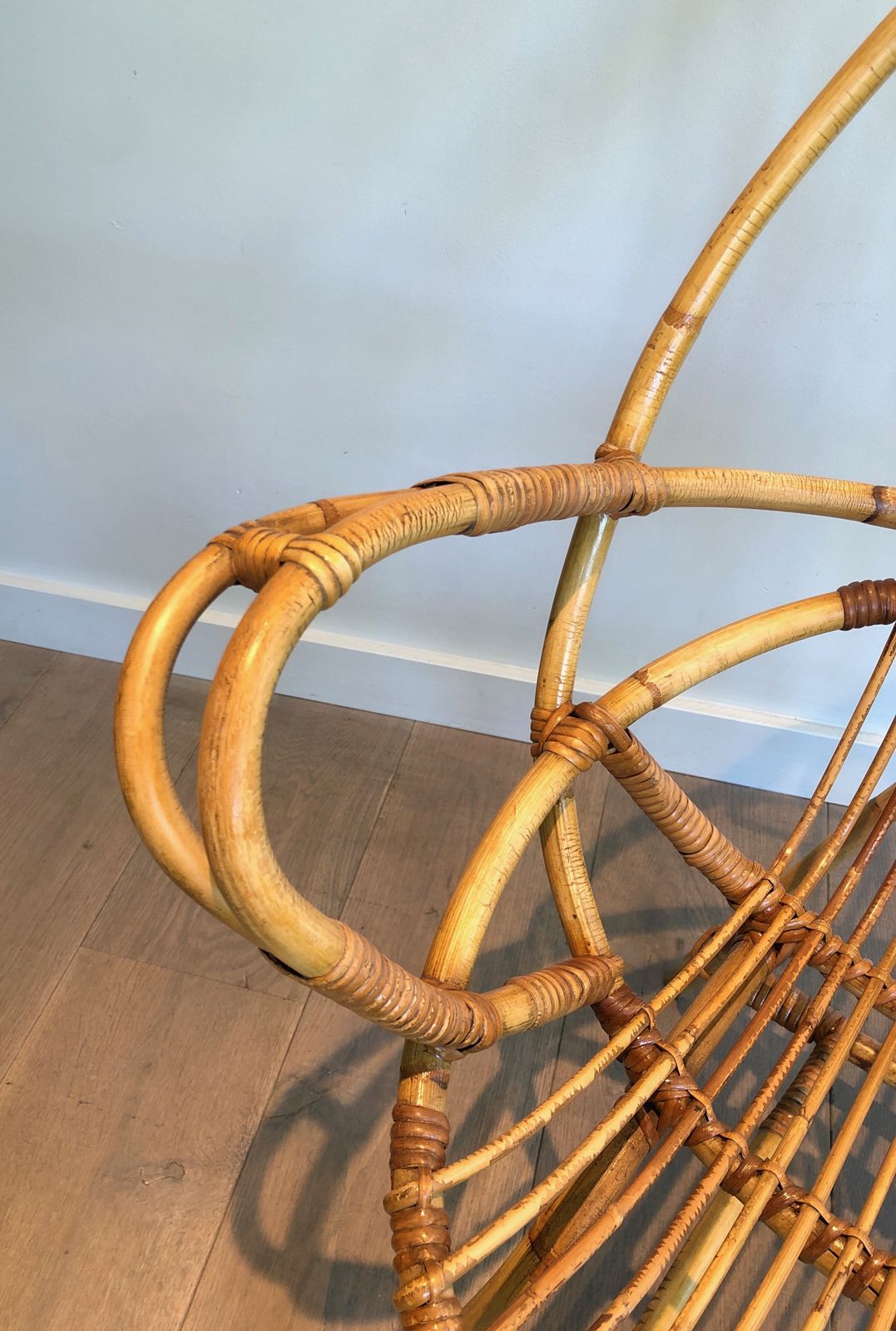 photo for sale Pair Of Rattan Armchairs, 1970s