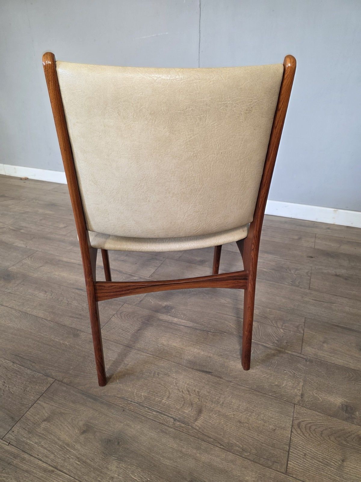 Set Of 6 Danish Rose Wood Dining Chairs Erik Buch photo for sale