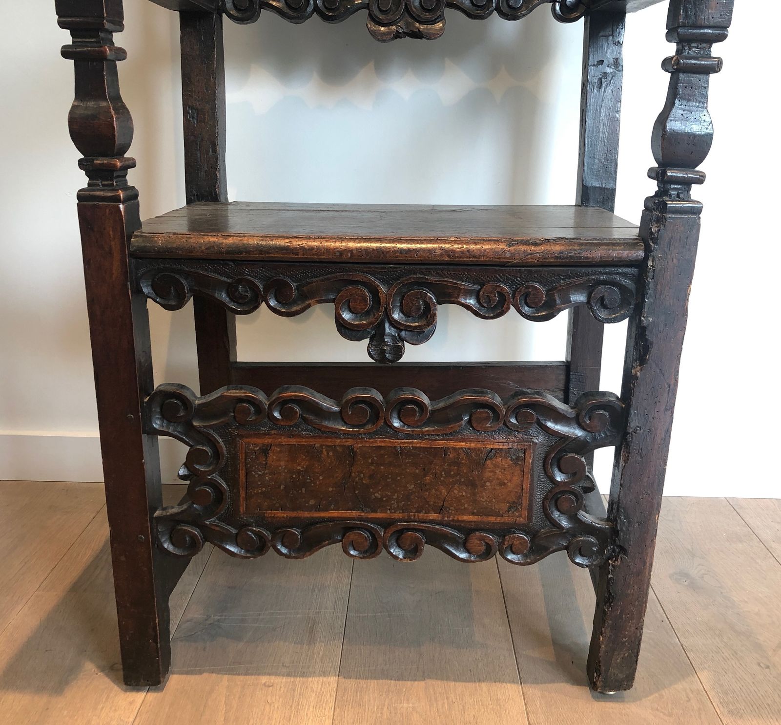 photo furniture Set Of An Italian Renaissance Period Armchair And Pair Of Walnut Chairs