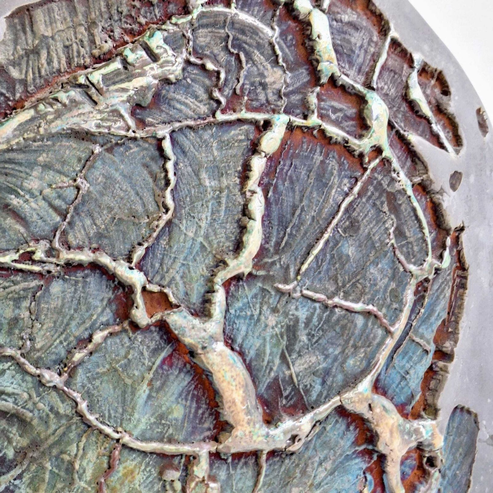 1058.0 Raku Ceramic Vase Designed By André Sas photo