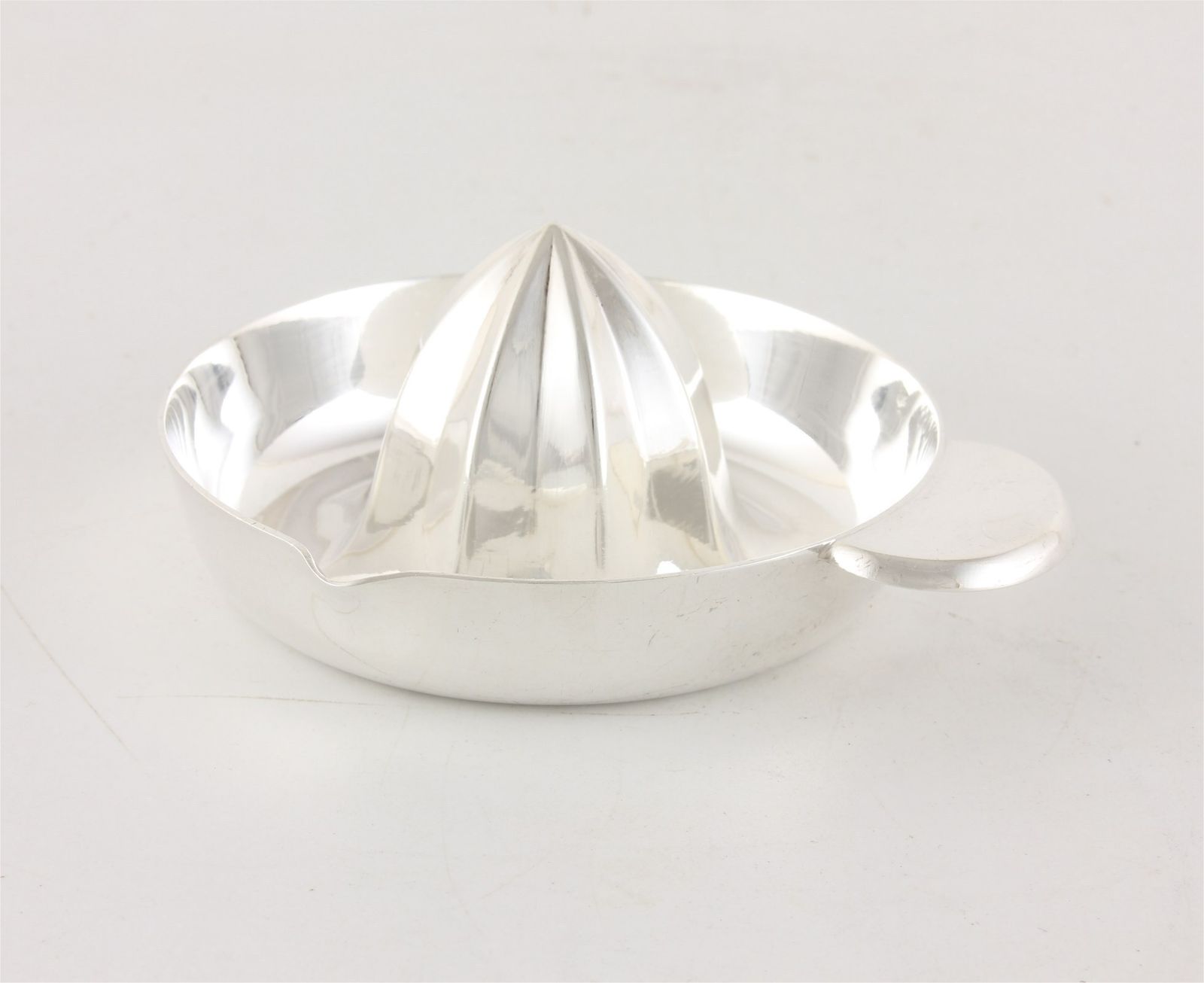 Home Decor French Solid Silver Christofle Lemon Squeezer. Art Deco Citrus Press. photo