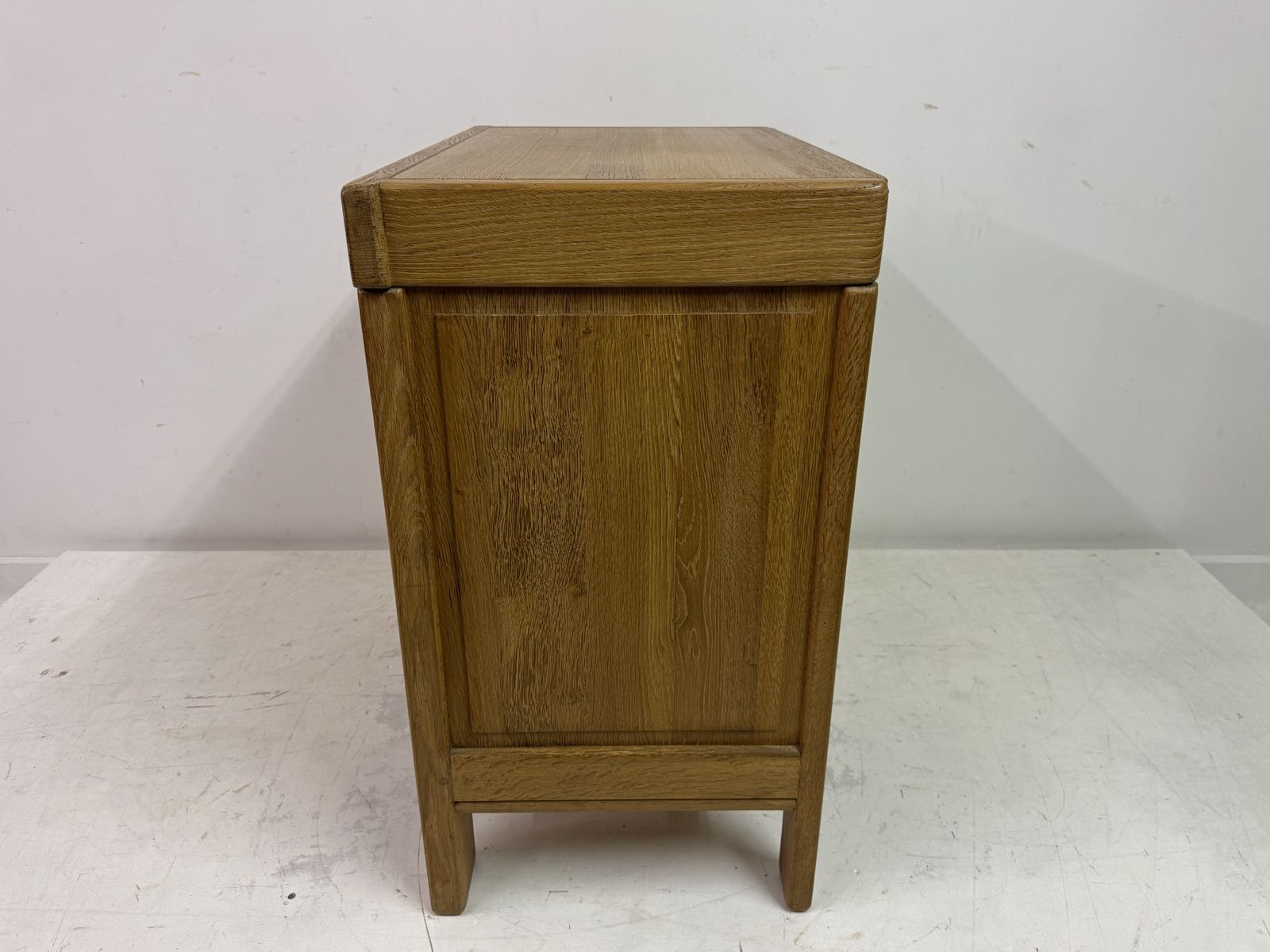 photo furniture Brutalist Three Drawer Oak Chest Of Drawers