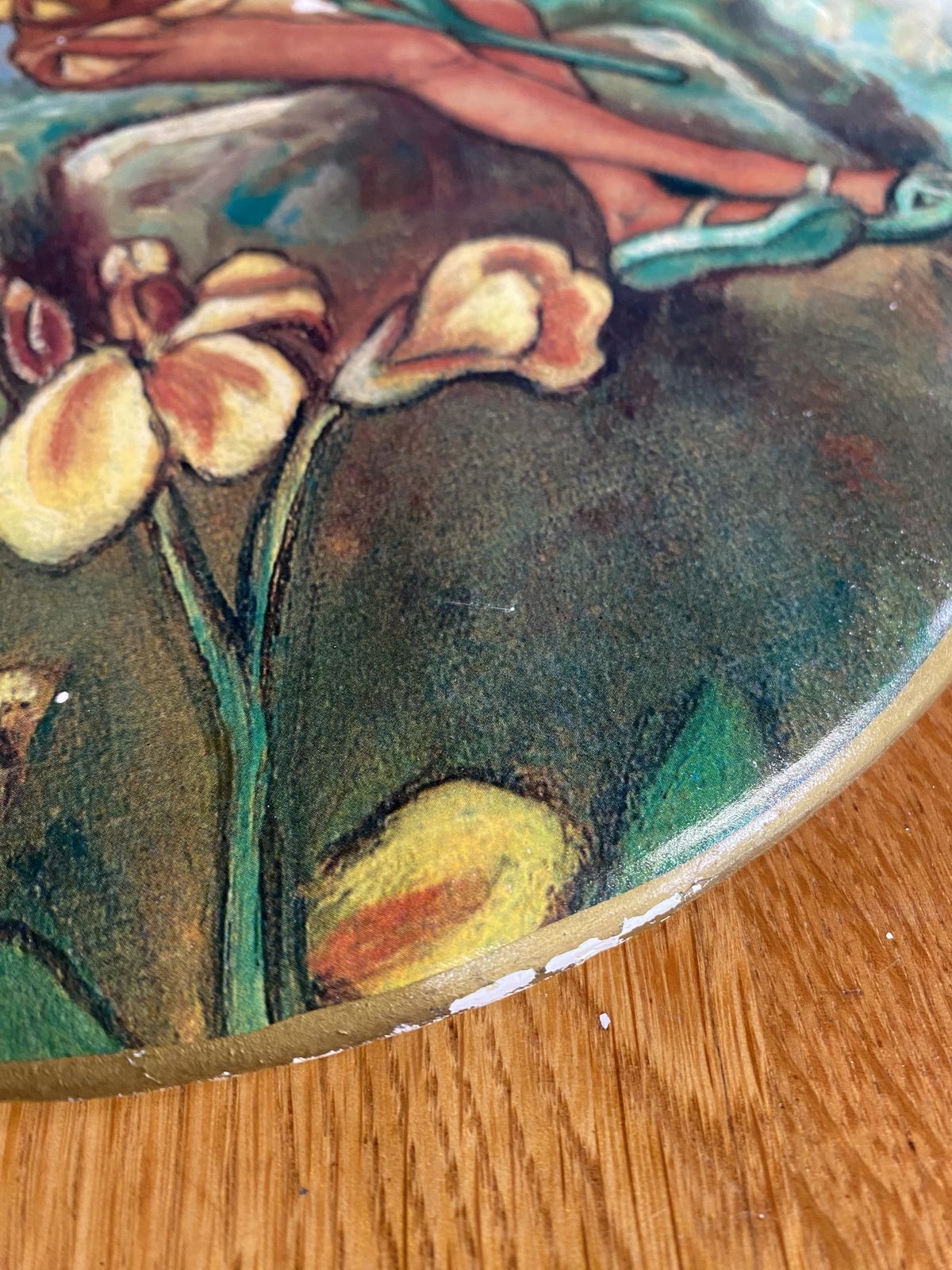 Vintage Flower Fairy Ceramic Plaque By Minton No. 6972 photo Art