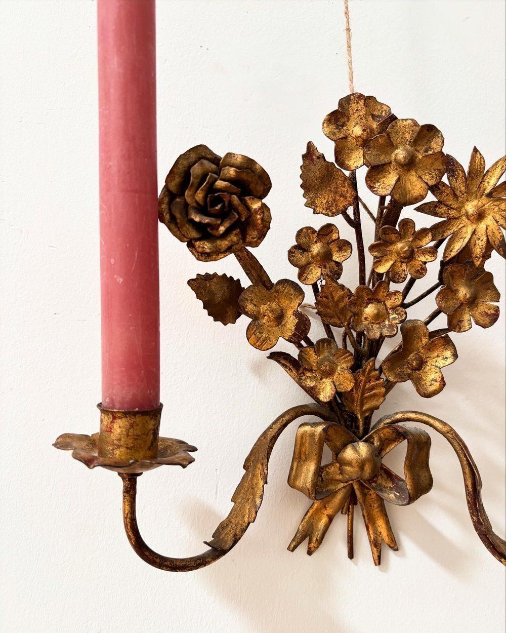Set Of 4 French Gilt Toleware Sconces photo buy