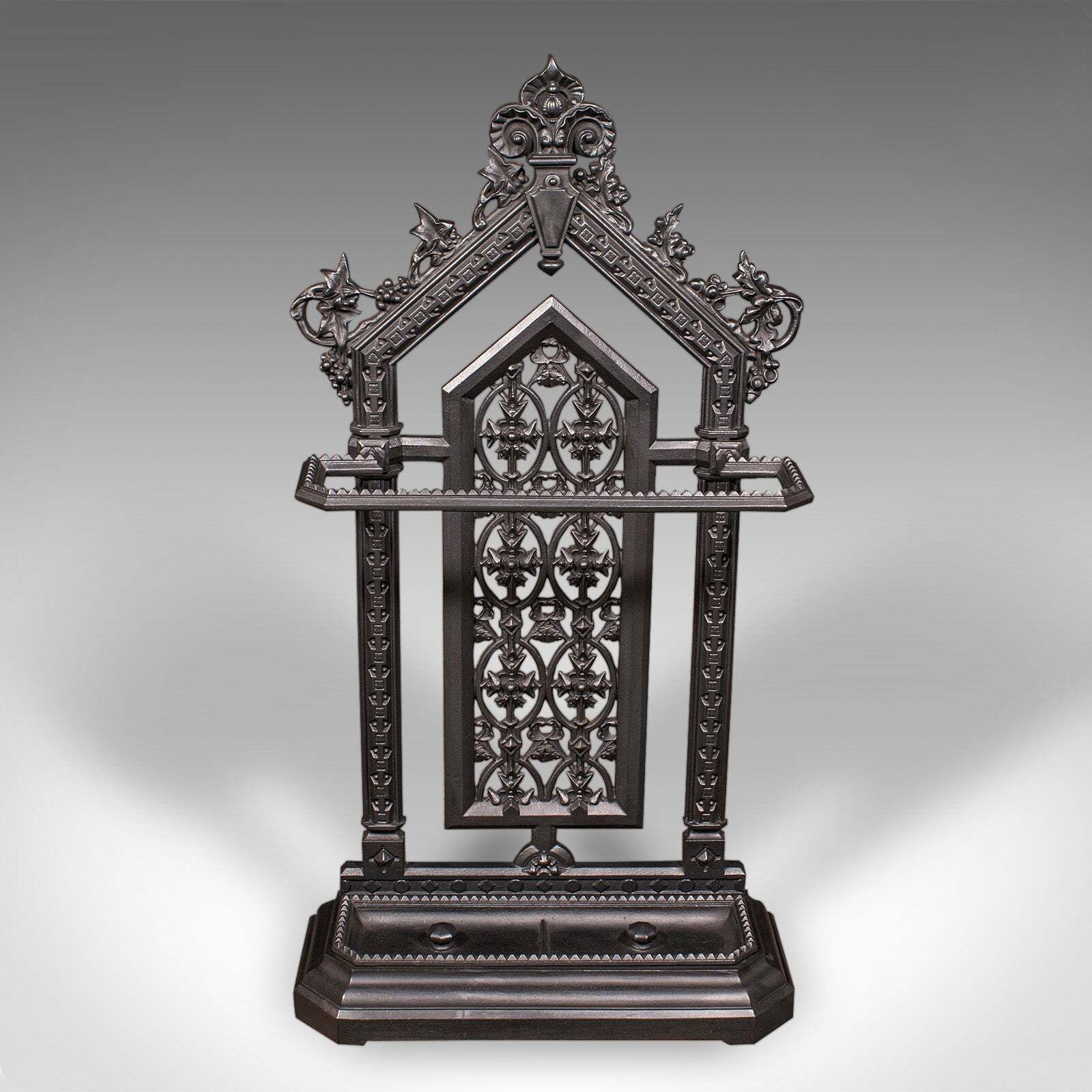 Tall Antique Hallway Stick Stand, English, Umbrella Rack, Victorian, Circa 1870 photo furniture