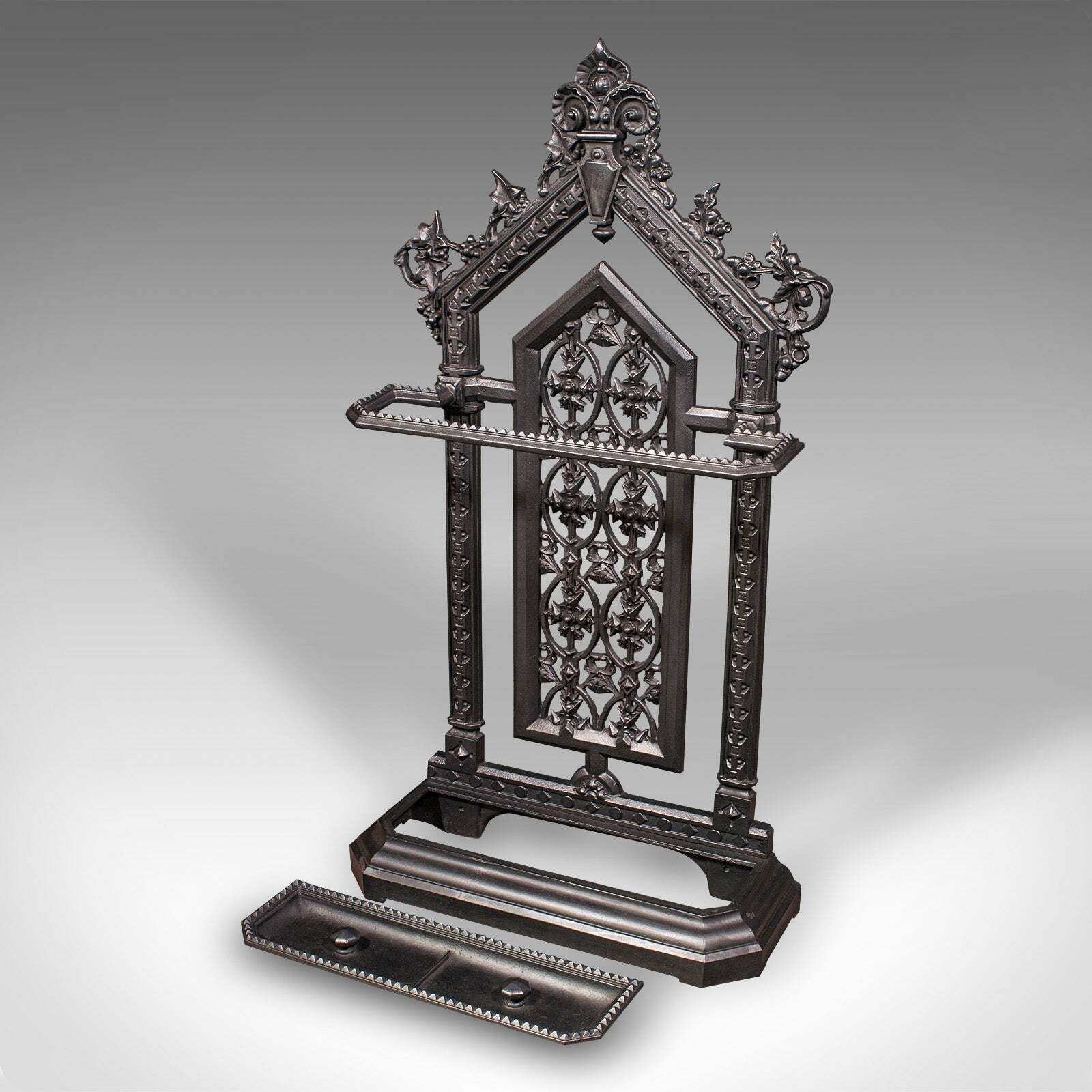 Tall Antique Hallway Stick Stand, English, Umbrella Rack, Victorian, Circa 1870 photo for sale