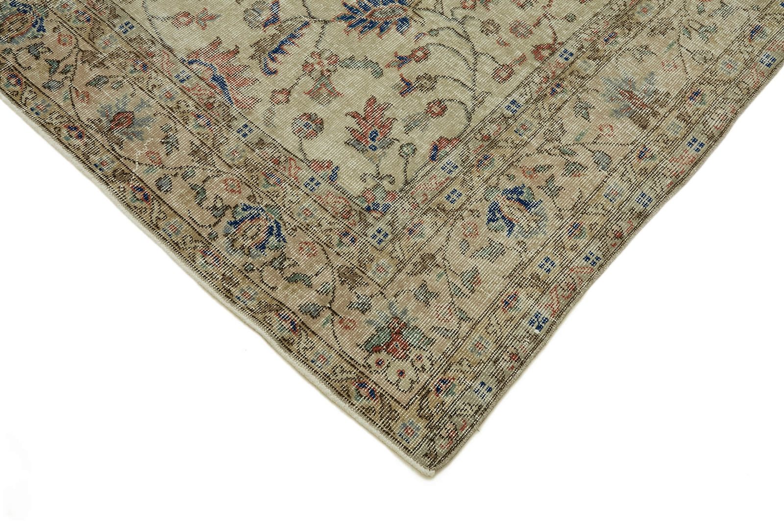 7x11 Beige Turkish Vintage Area Rug   46317 photo Textiles