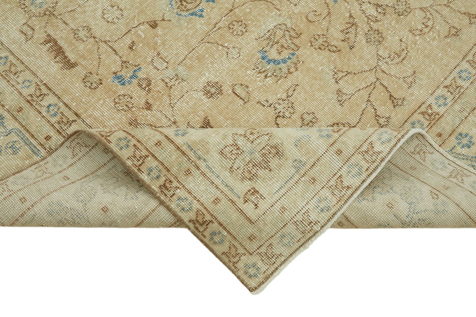 6x10 Beige Turkish Vintage Area Rug   46062 photo vinterior