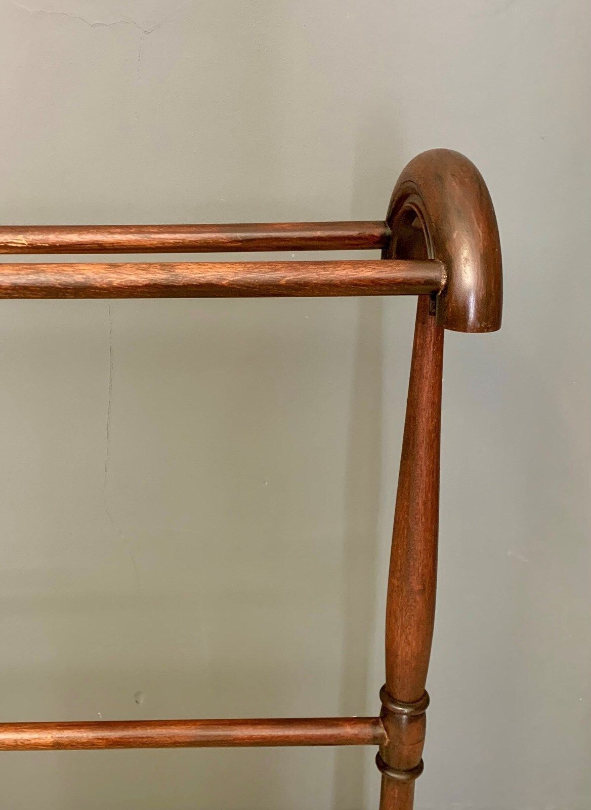 Antique Wooden Towel Rail, Early 20th Century photo buy