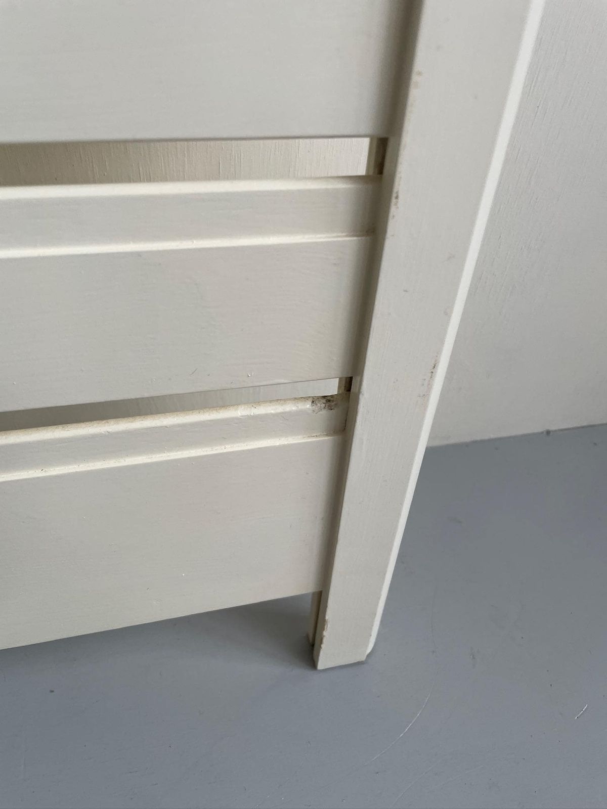 162.5cm X 35/38cm White Tall Wooden Staples Ladderax 2 Foot Room Divider Ladder Stand Alone photo 95.0