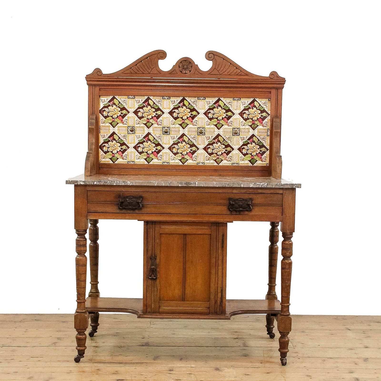 Antique Edwardian Marble Top Washstand | Antique Washstand | Marble Top | Bedroom Furniture | Antique (M 6032) photo Furniture