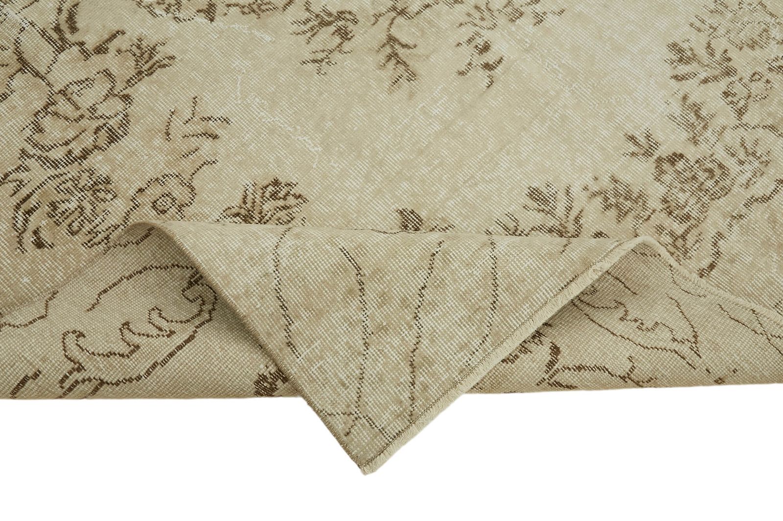 6x10 Beige Turkish Vintage Area Rug photo vinterior