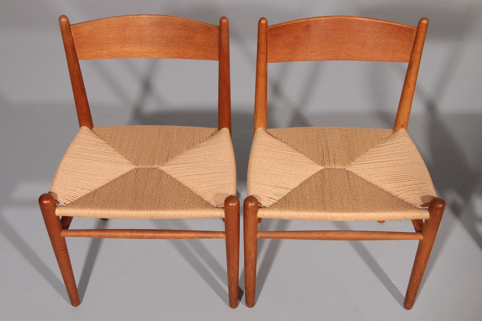 Dining Chairs By Hans Wegner For Carl Hansen & Søn,Denmark 2 Ch37 And 2 Ch36 photo 4500.0
