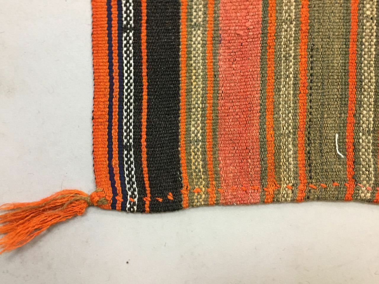 Vintage Turkish Kilim Rug 240x193cm Shabby Vintage Old Wool Country Kelim photo for sale