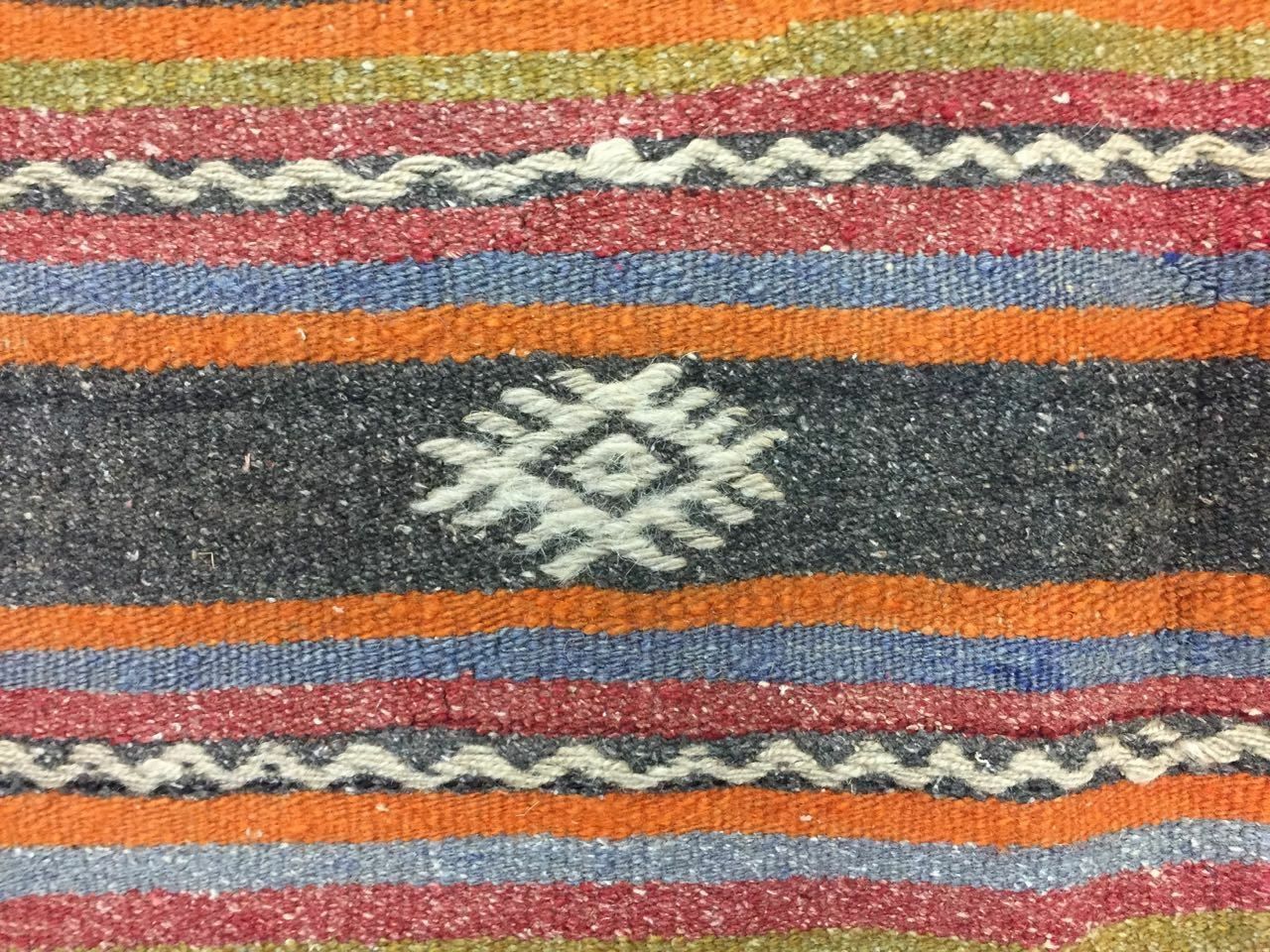 Vintage Turkish Kilim Kelim Rug 283x160cm Shabby Chic Wool, Country Home, Large photo 885.0
