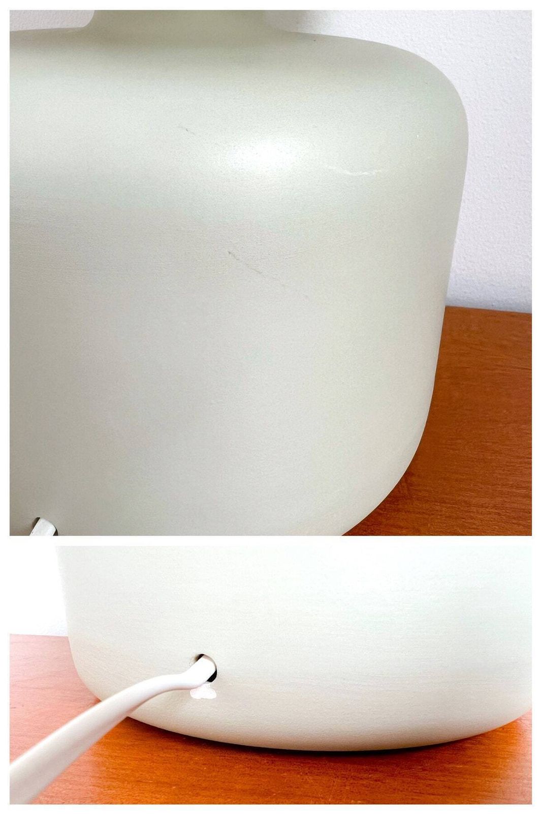 Very Rare Vintage Ikea Table Lamp 80/90s   Ceramic And Glass   Model B0214 photo vintage