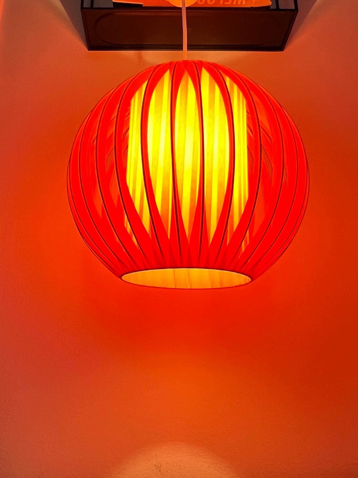 Vintage Hanglamp   Dutch Design   Oranje   Space Age   Pop Art photo buy