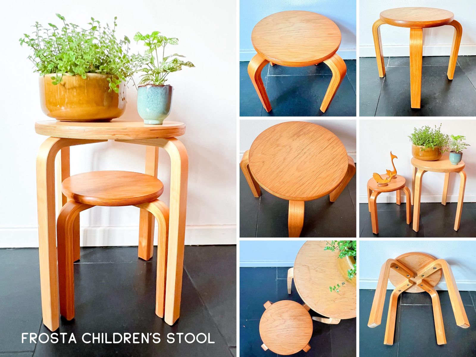 85.0 Vintage '99 Ikea 'Frosta' – Design After Alvar Aalto 'Stool E60' photo