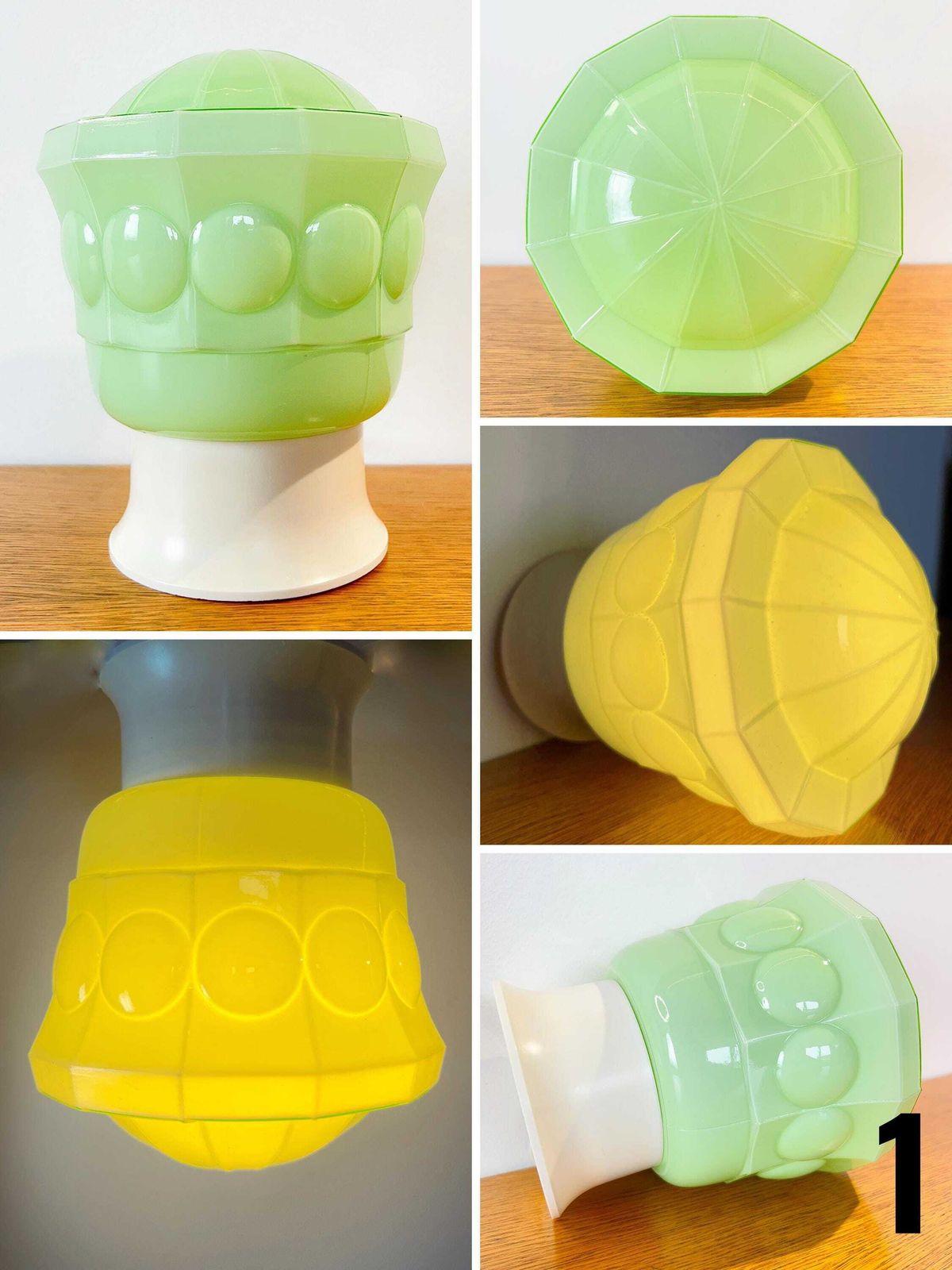 Vintage Ceiling Lamps   Several Models, Mix & Match   Thabur   Cut Glass   Sphere   Mushroom   Art Deco photo furniture