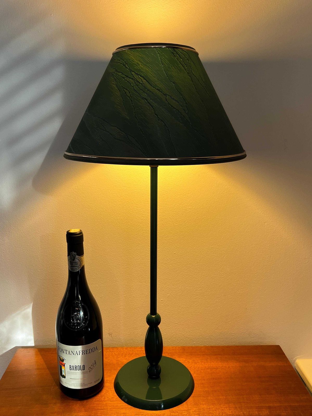 Vintage Tafellamp   Metaal   Groen, Goud   Mid Century photo buy