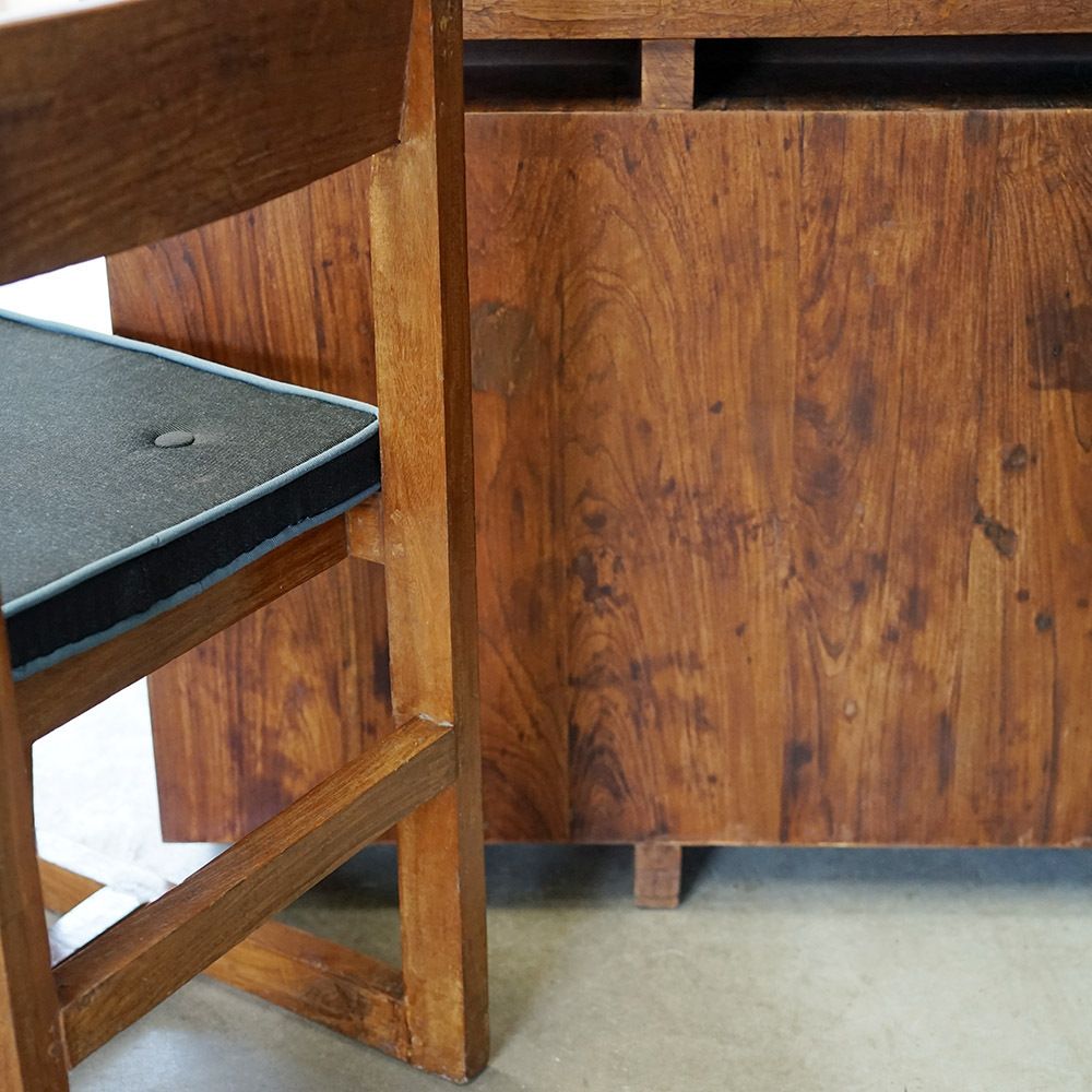 X  Leg Administrative Desk By Pierre Jeanneret C.1960 photo furniture
