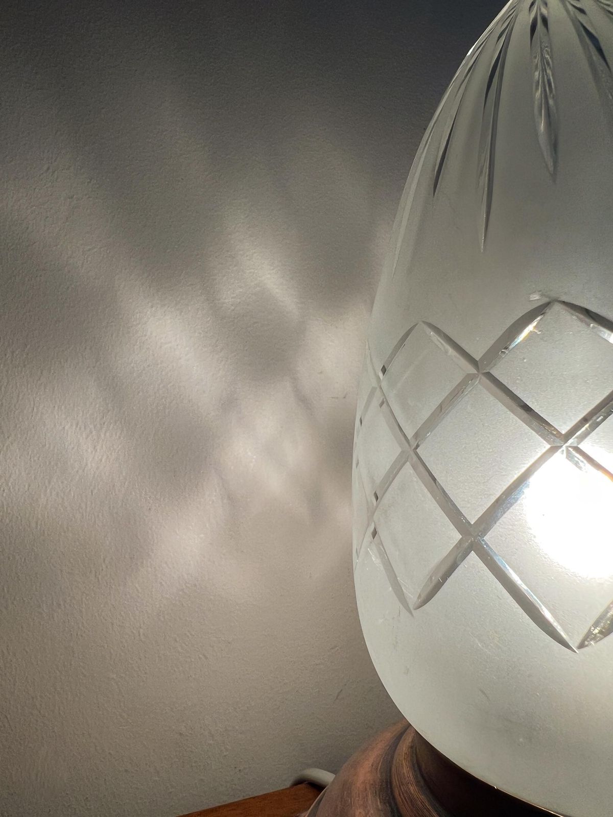 Antique / Vintage Ceiling Lamp   Copper, Crystal Glass   1930s   Art Deco   Jugenstil photo vinterior