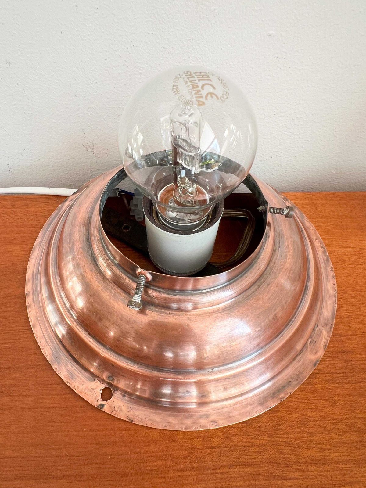 photo furniture Antique / Vintage Ceiling Lamp   Copper, Crystal Glass   1930s   Art Deco   Jugenstil