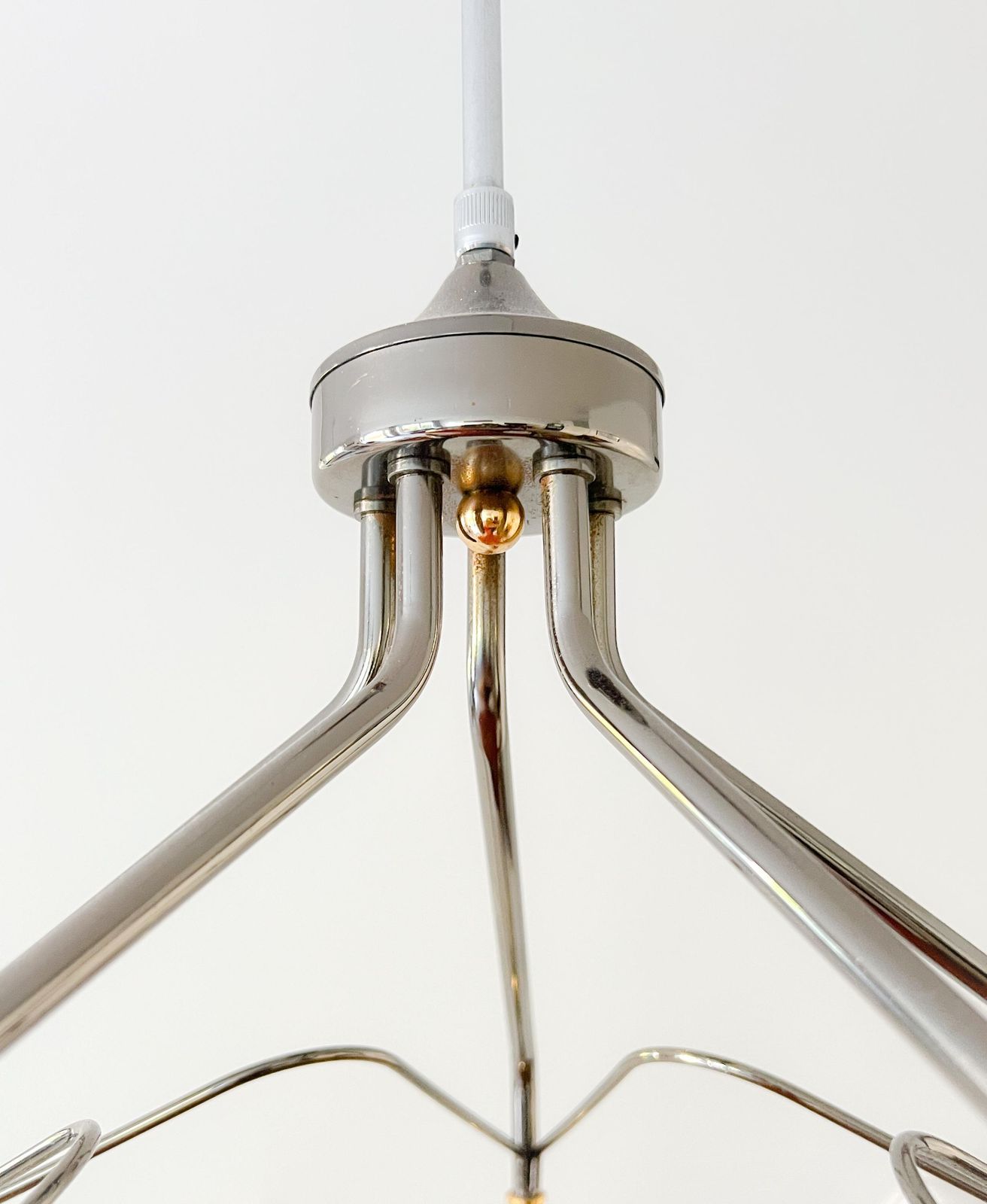 photo furniture Vintage Chandelier / Ceiling Lamp By Massive   Belgian Design   Brass, Bronze, Glass   Mid Century