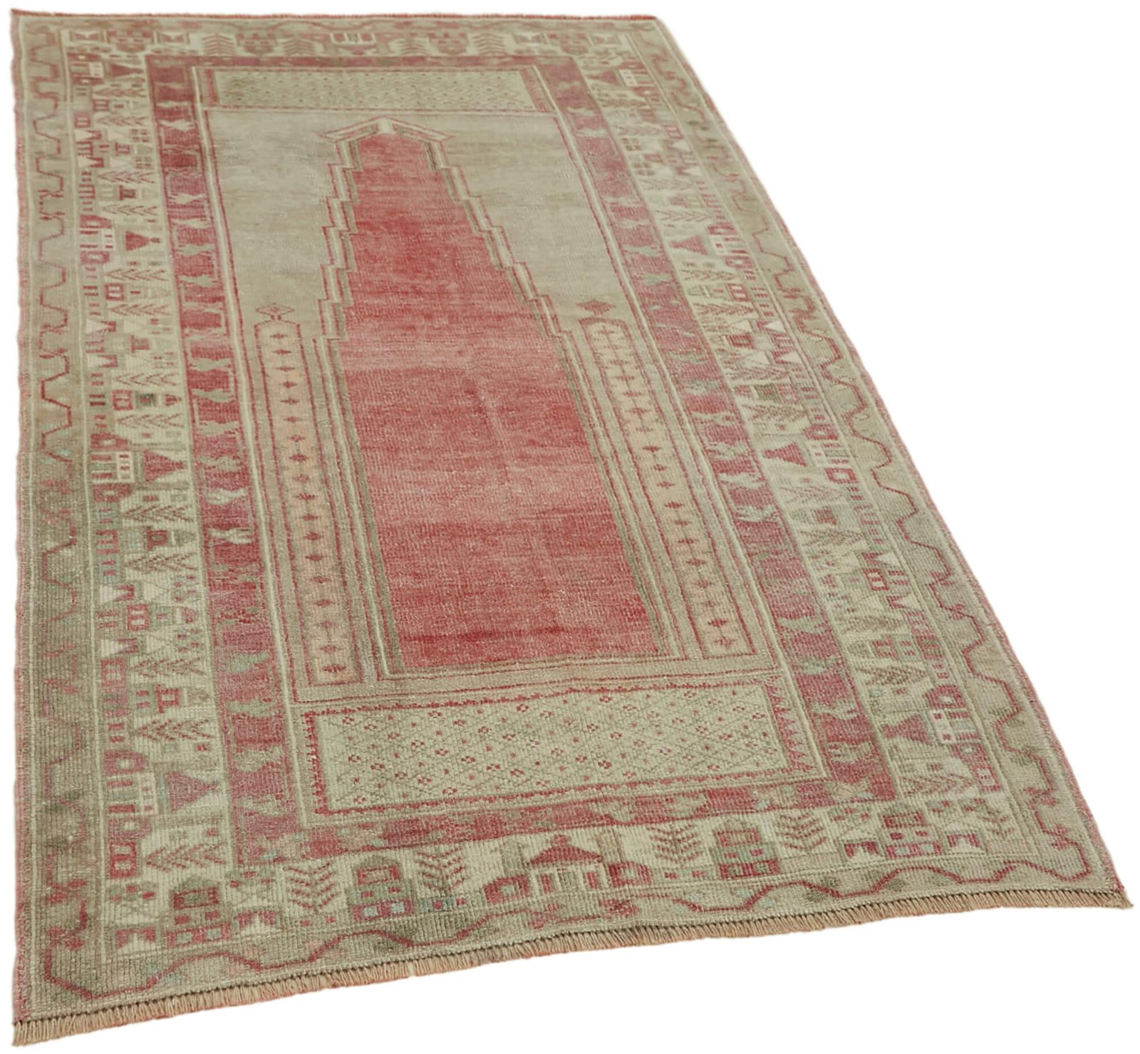Handmade Anatolian Beige Anatolian Rug 127 Cm X 190 Cm photo furniture