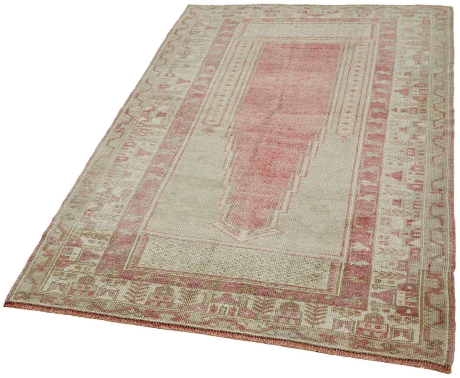 Handmade Anatolian Beige Anatolian Rug 127 Cm X 190 Cm photo for sale