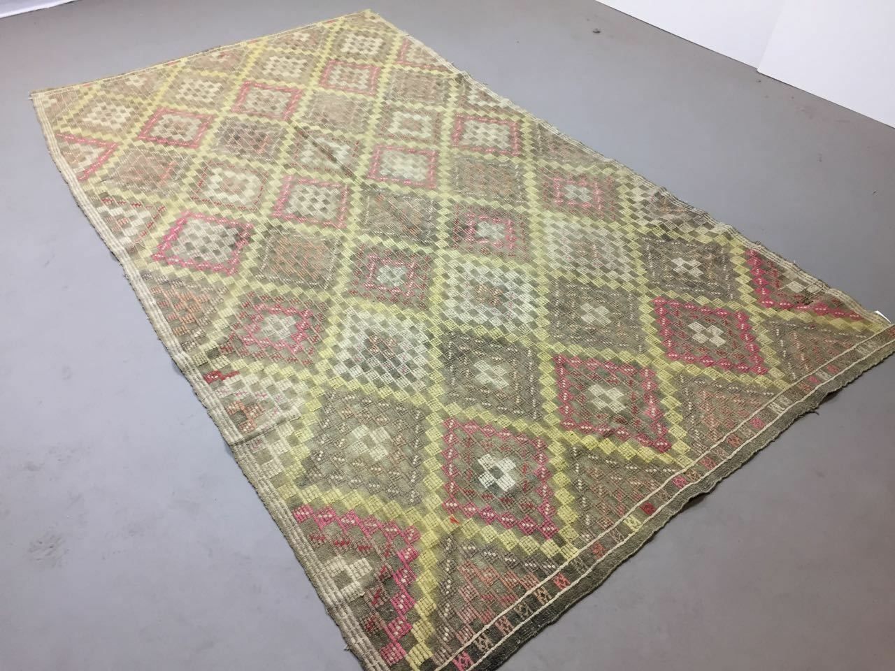 Antique Turkish Moroccan Kilim Rug 288x162cm Shabby Vintage Old Kelim photo furniture