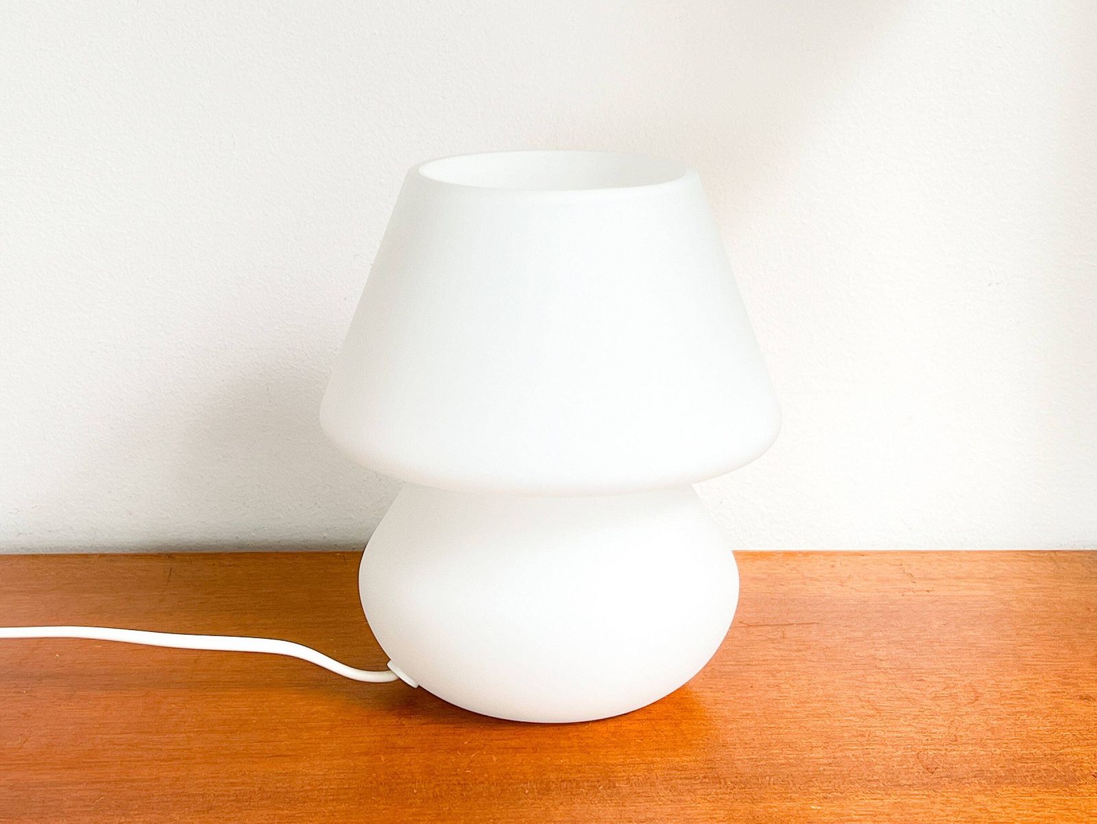 Vintage Paddenstoellamp | Matglas | Tafellamp | Mid Century photo 132.0