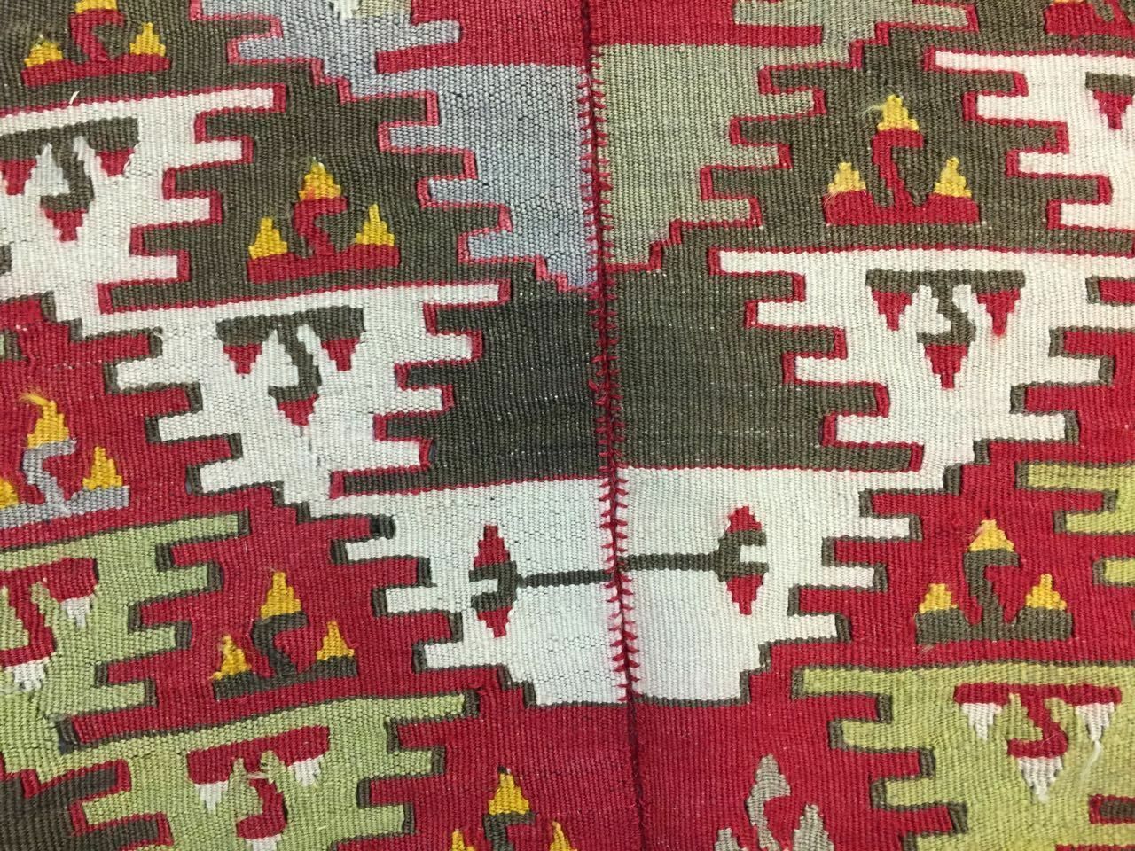 Antique Turkish Kilim Rug 413x127cm Runner Shabby Old Country Home Kelim photo vintage