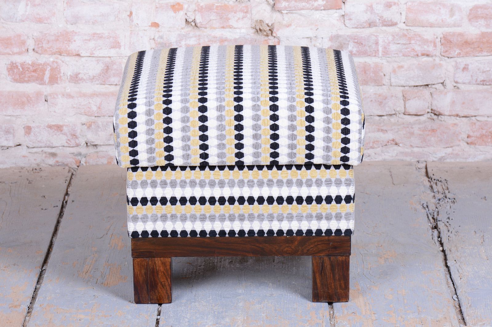 1650.0 Pair Of Restored Art Deco Stools, Palisander, Reupholstered, Czech, 1920s photo