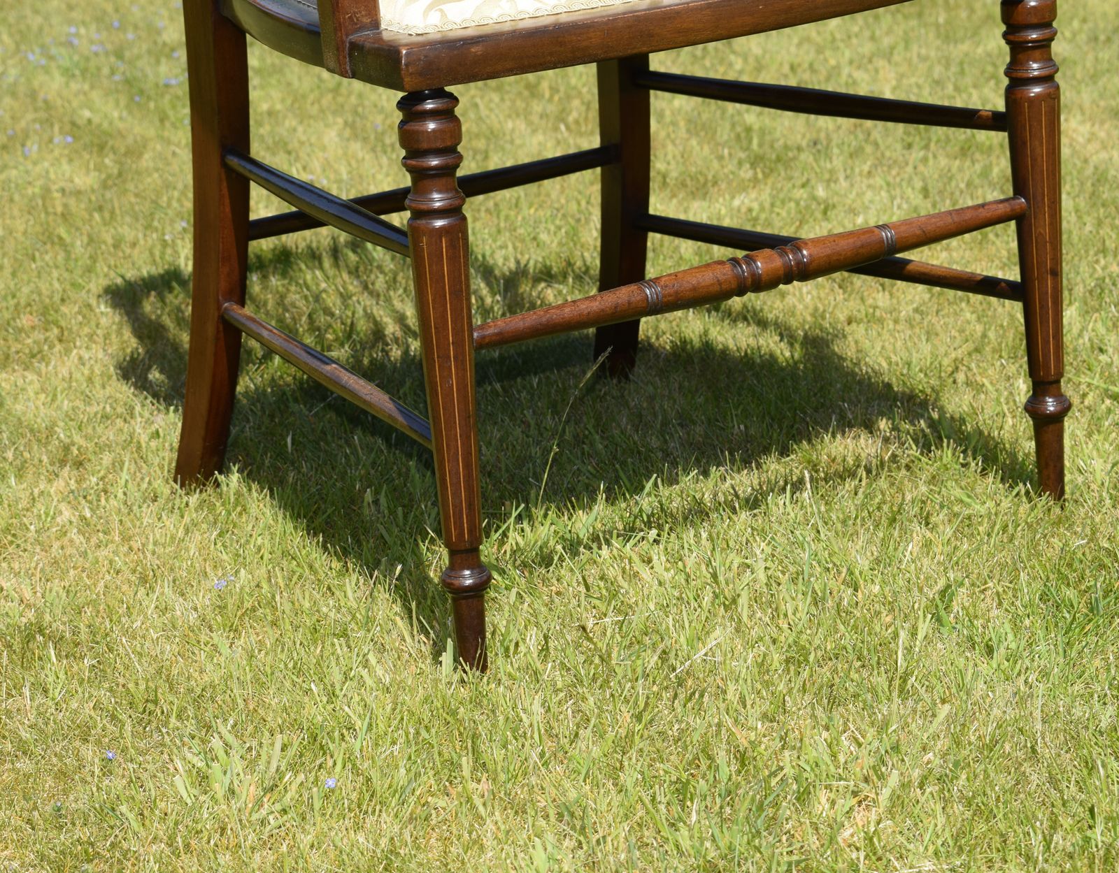 photo for sale Edwardian Mahogany And Inlaid Armchair