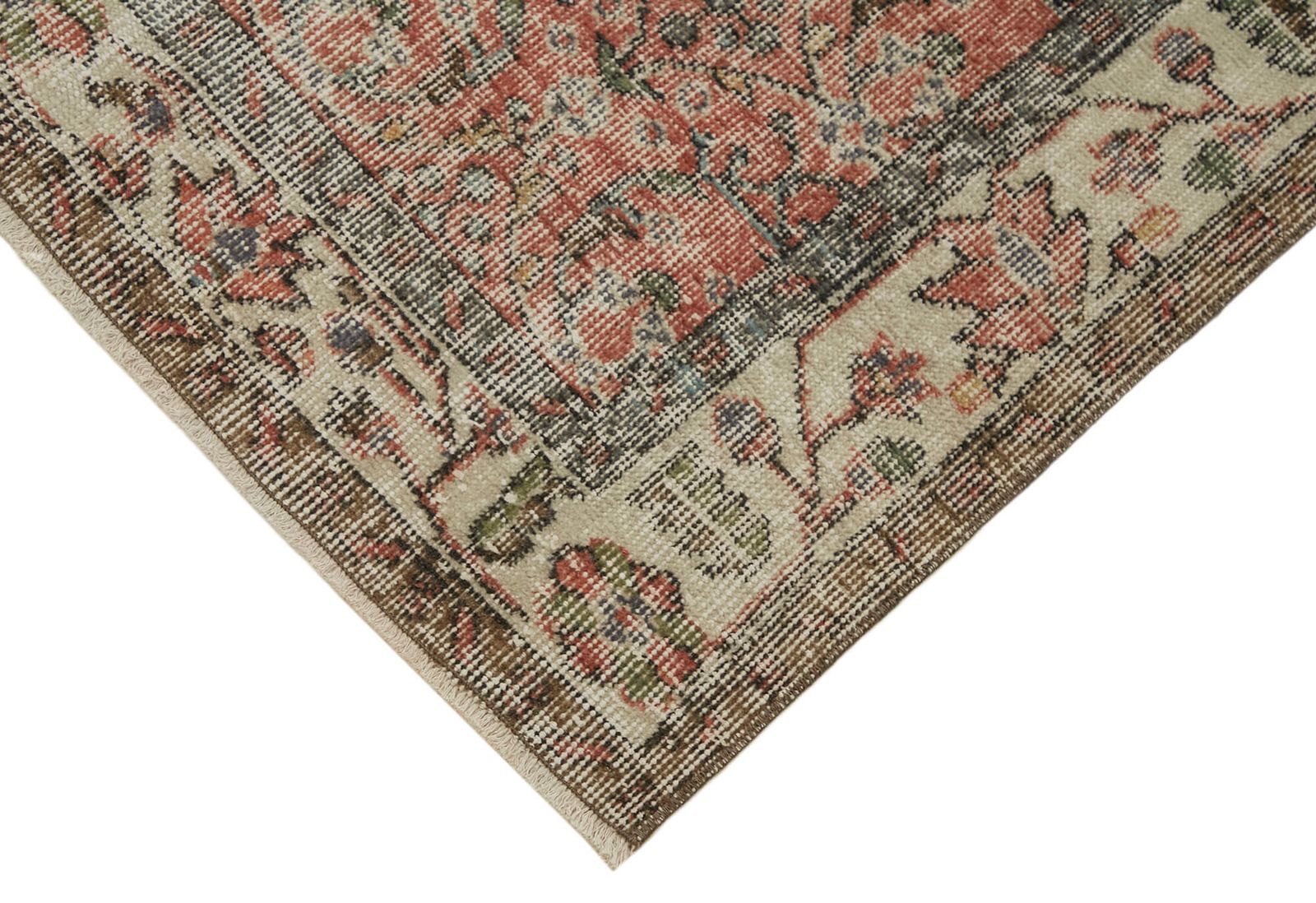 Handmade Red Turkish Vintage Area Rug 108 Cm X 198 Cm photo Textiles
