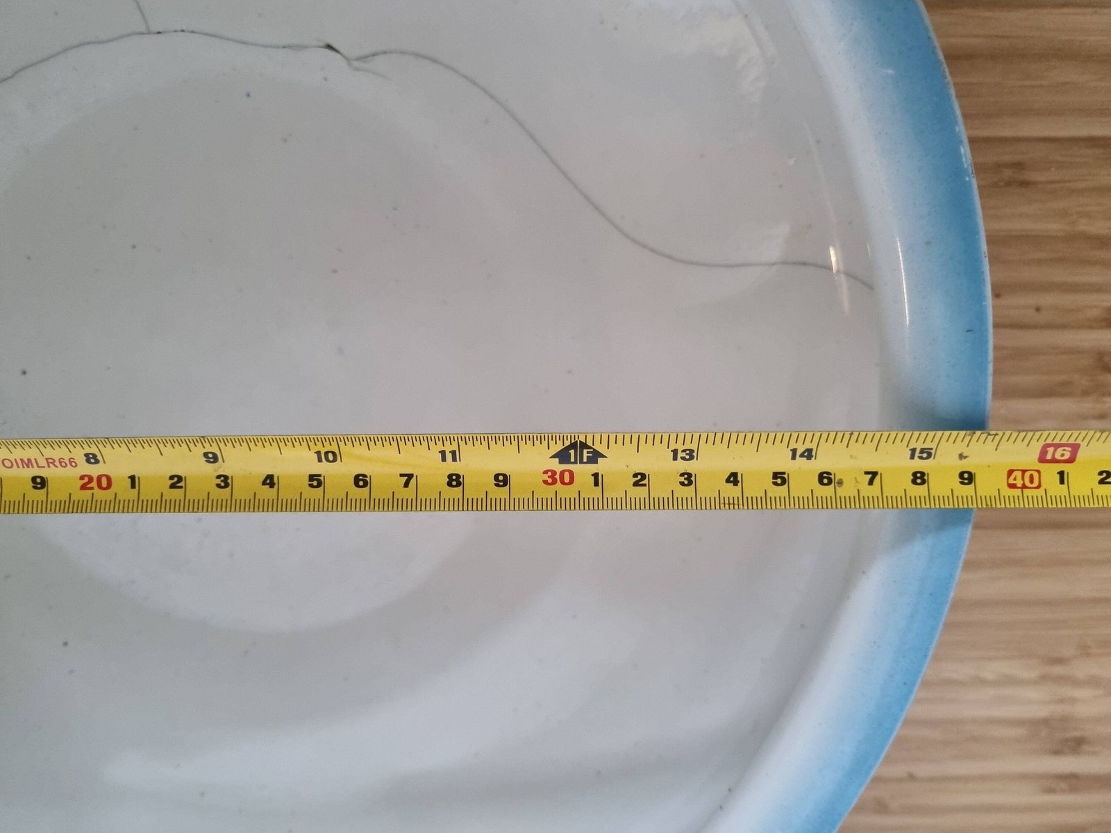 photo for sale Huge Antique Decorative Bowl Rare Albion Pottery Orient Stapled Repair English