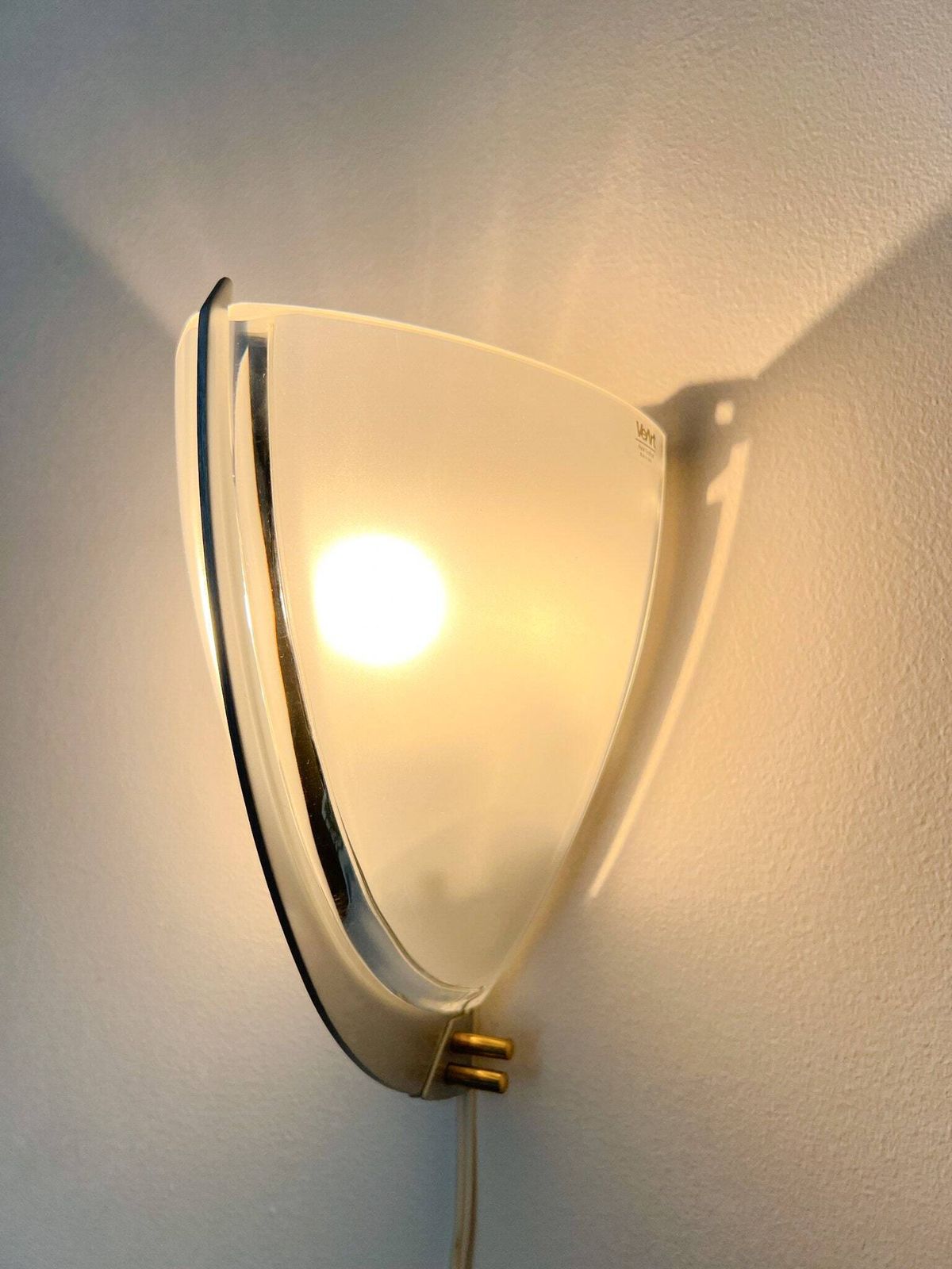 Ernesto Gismondi Voor Veart (Artemide), Murano Glazen Wandlamp, 2 Beschikbaar, Vintage, Italiaans Design, Jaren 90, Mondgeblazen photo for sale