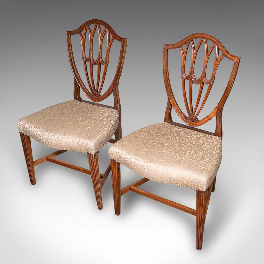 Antique Dining Chair Suite, English, Carver & Slipper Chairs, Georgian, C.1800 photo vinterior