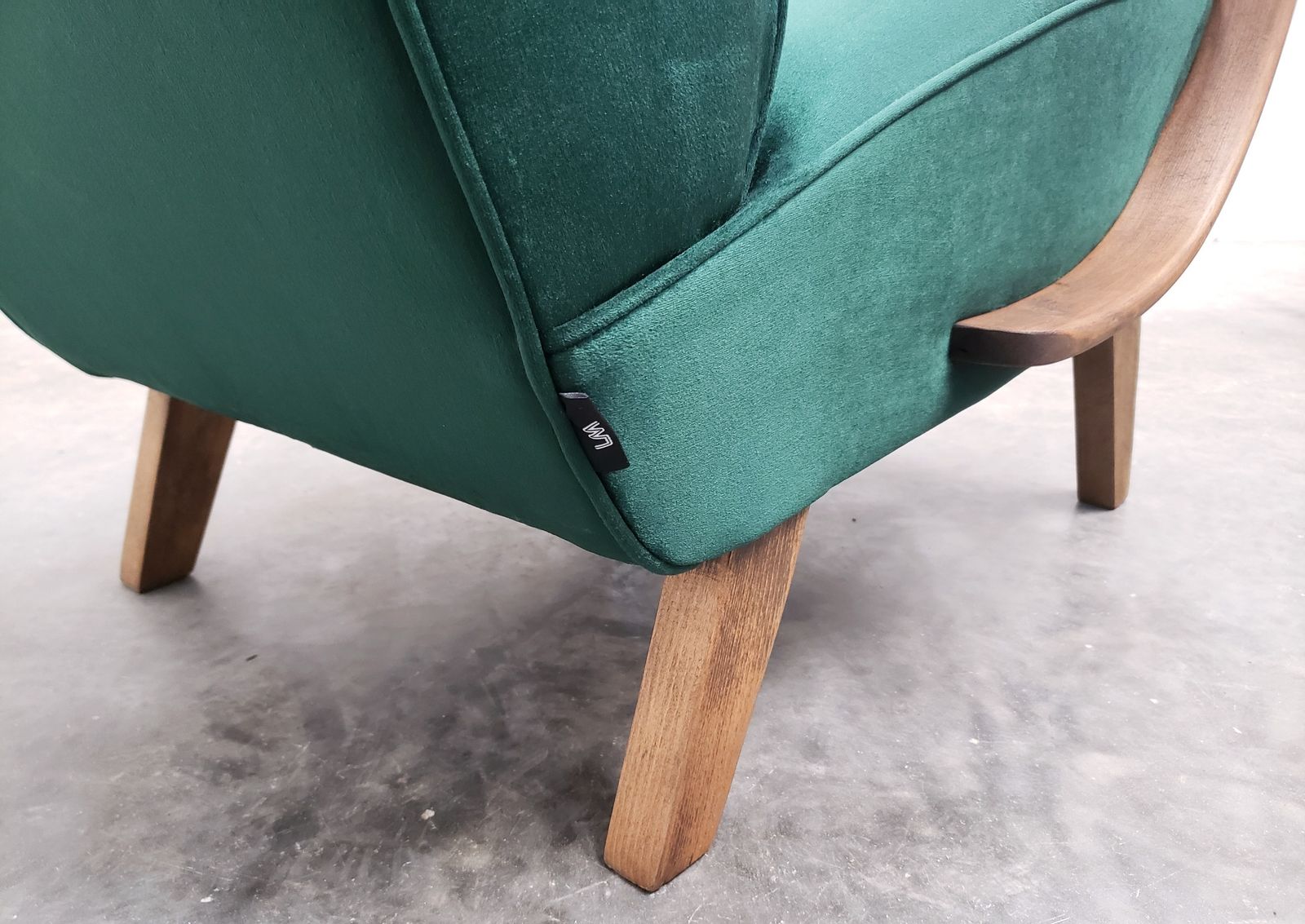 1930 Jindrich Halabala Bentwood Armchair In Luxury Green Velvet photo Furniture