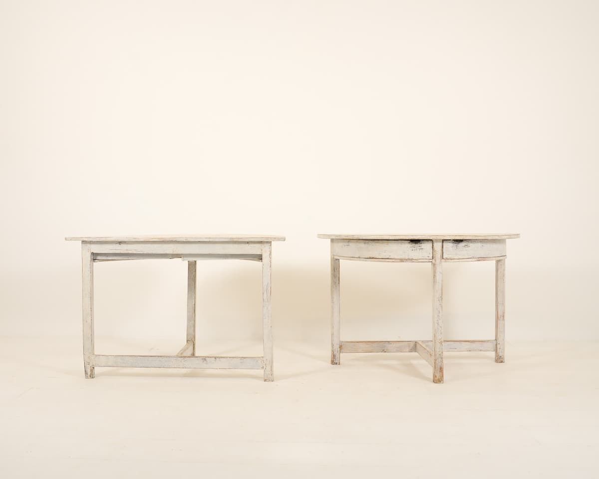 photo furniture Pair Of Swedish Demi Lunes With Drawers