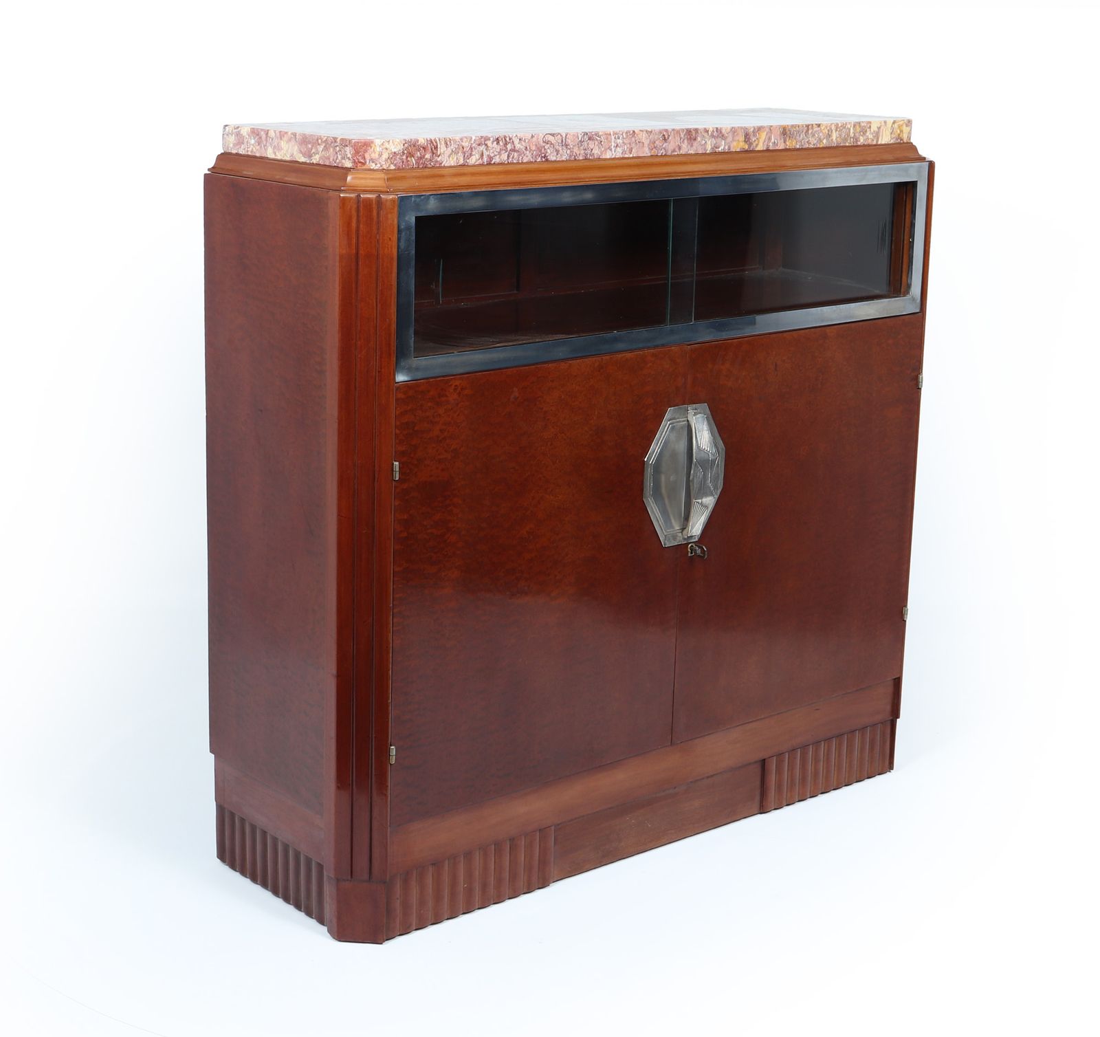 French Art Deco Cabinet In Pomelle Sapele photo furniture