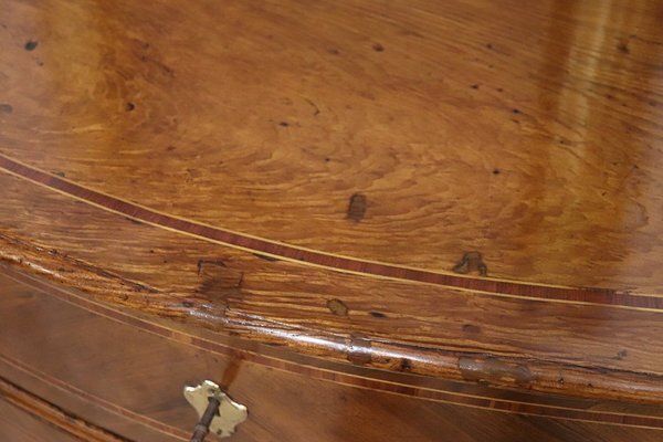 18th Century Chest Of Drawers In Fruitwood Inlay photo vintage