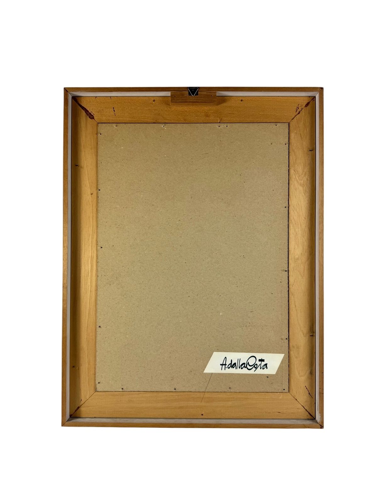 Amleto Dalla Costa, Original Serigraph Framed, Milan Italy 1980s photo Art