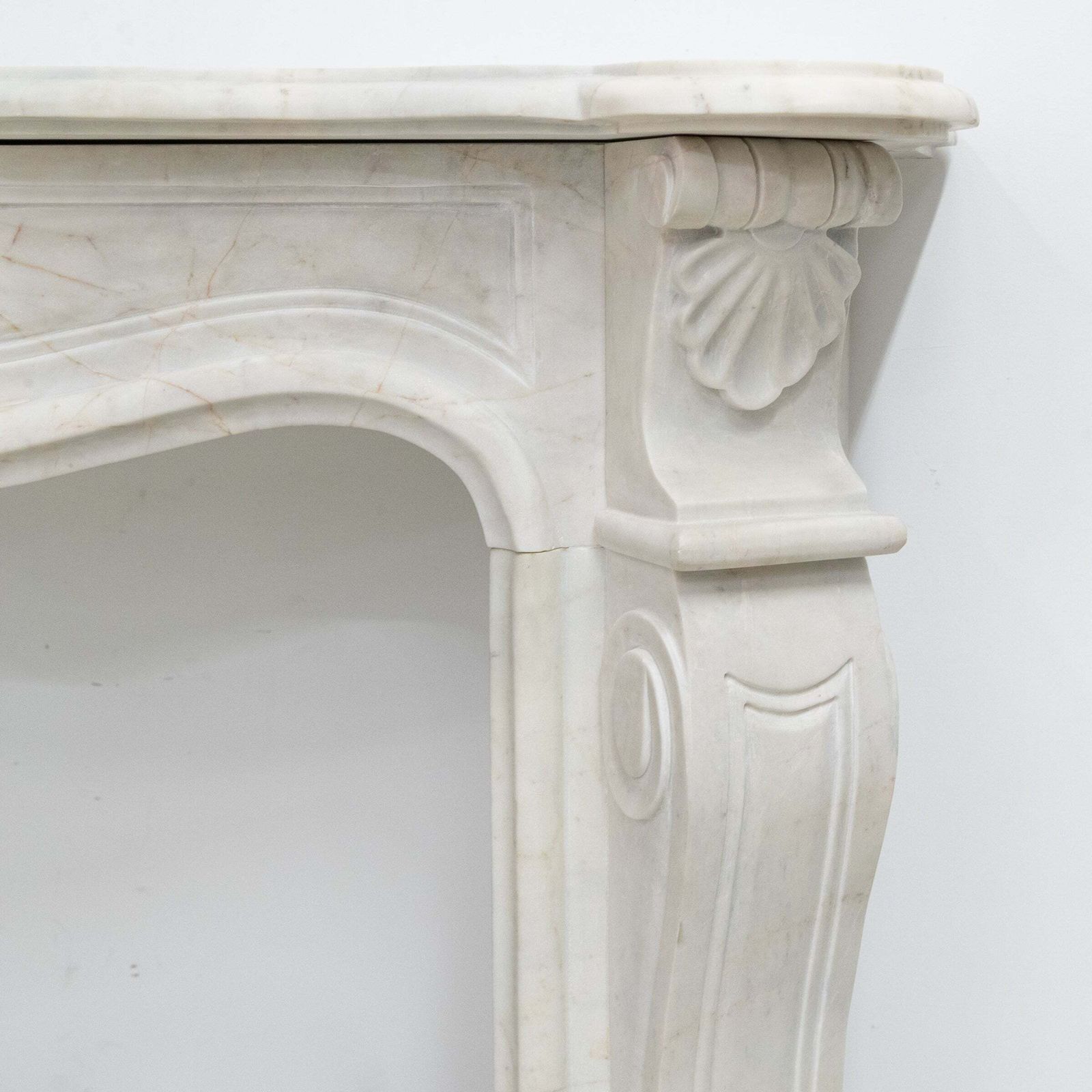 Reclaimed French Louis XVI Style Marble Fireplace photo furniture